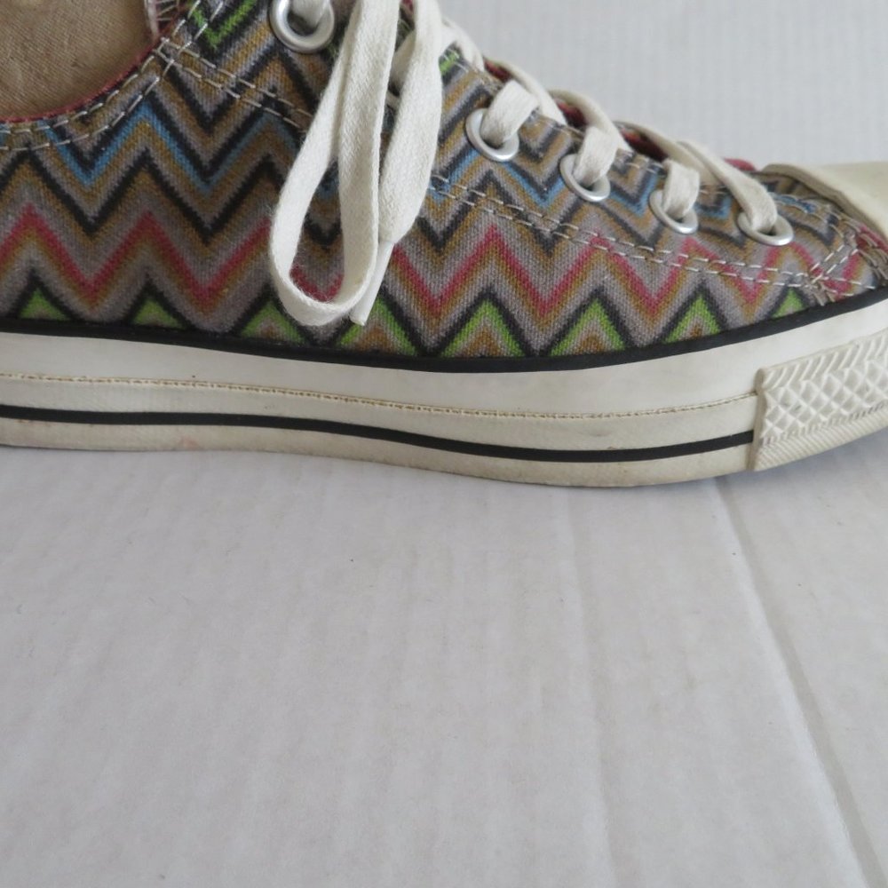 Converse X Missoni-ZigZag Chevron Low Top Sneaker/Tennis Shoe, Sz 8 Women - Picture 9 of 16
